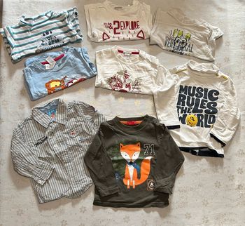 Lot 7 t shirts et 1 chemise