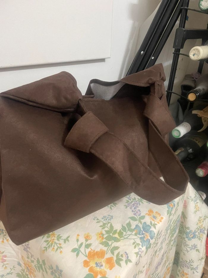 Sac Fourre-Tout marron Vintage, sac neuf - photo numéro 11