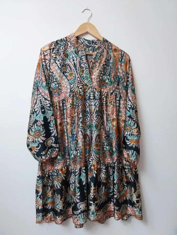 Robe à motifs coloré Taille Unique