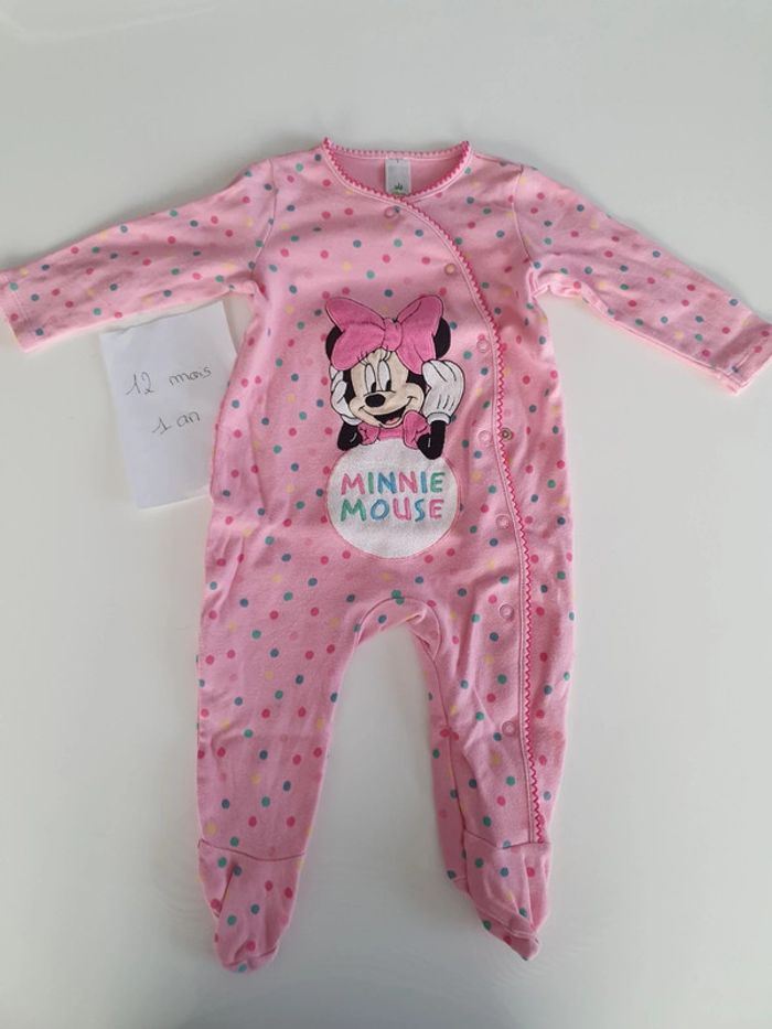 Pyjama fin Minnie 12 mois / 1 an
