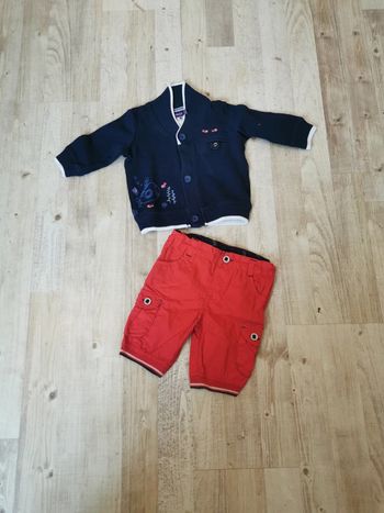 Gilet+short Sergent Major 6 mois