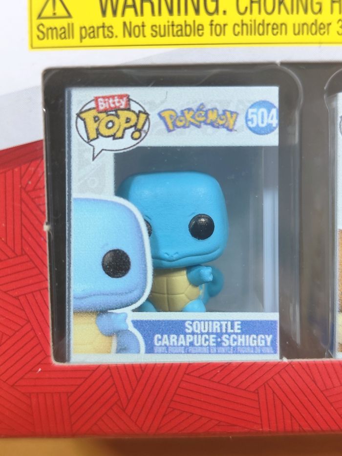 Boîte De 4 Bitty Pop! - Squirtle, Eevee, Growlithe, Psyduck - Pokémon - photo numéro 2