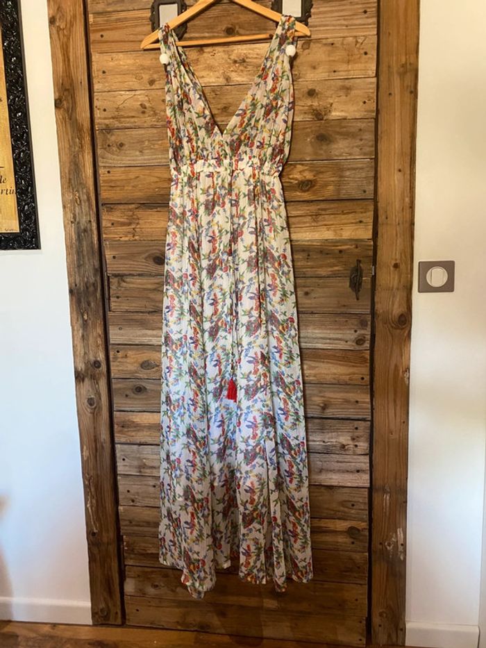 Robe Longue fleuri doublée - photo numéro 8