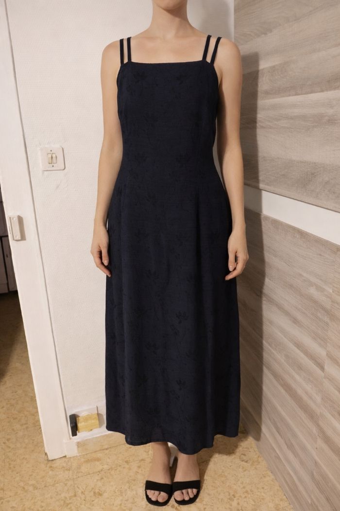 Superbe robe longue taille 42 maison 123 bretelles croisée