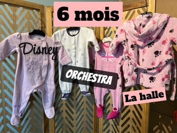 Ensemble nuit bébé fille 6m