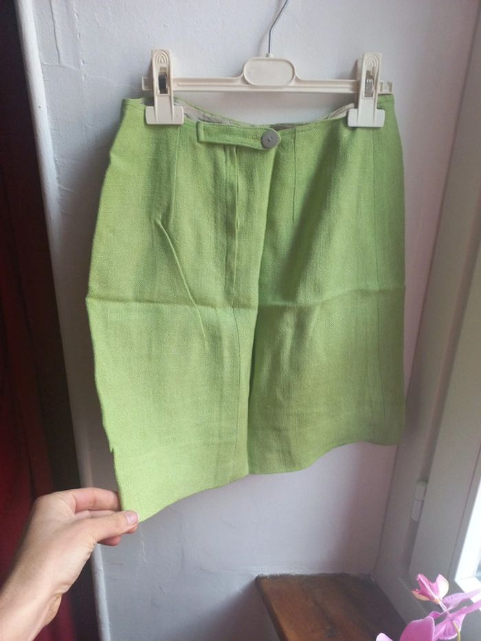 Magnifique tailleur fait main en lin, classe et sexy Taille 36 a 38 - photo numéro 7