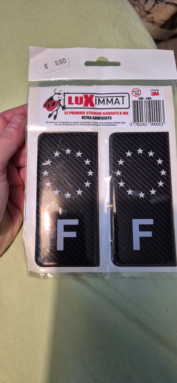 Autocollant plaque d'immatriculation - photo numéro 3