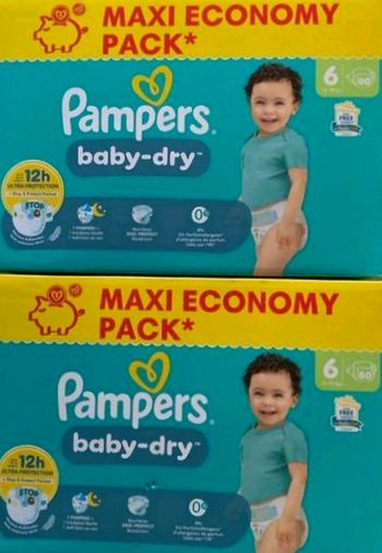 2 cartons maxi pack pampers taille 6