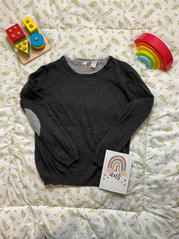 pull léger gris 8 ans okaidi