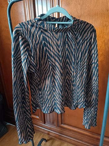 Top plissé zèbré Vero Moda S