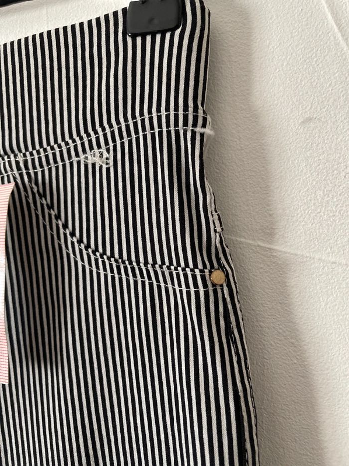 Pantalon noir à rayures 723 - photo numéro 3