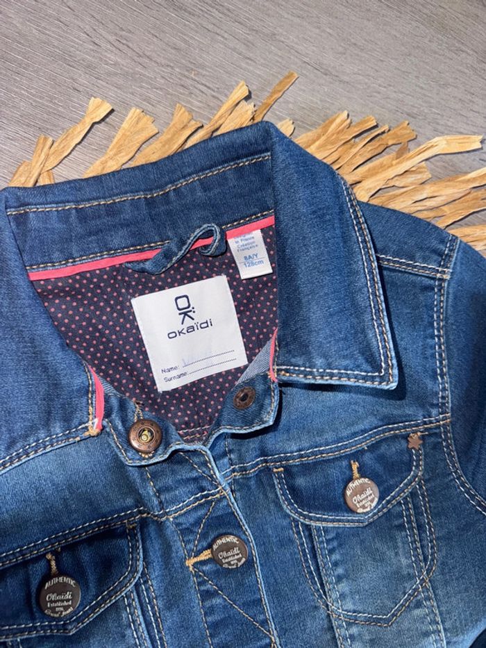 Veste en jeans okaidi 8 ans - photo numéro 3