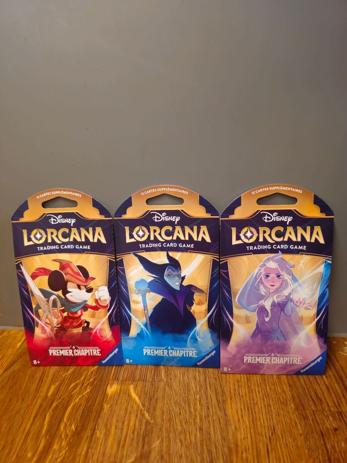 Boosters sous blisters Artset Lorcana FR premier chapitre