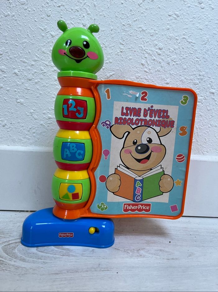 Livre d’éveil rigolotronique chenille Fisher Price