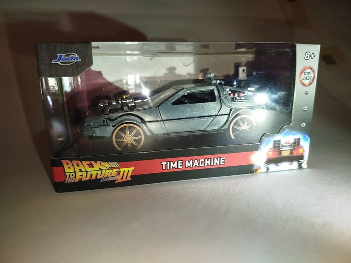 Jada Toy DeLorean Time Machine Rail Version Retour Vers le Future III