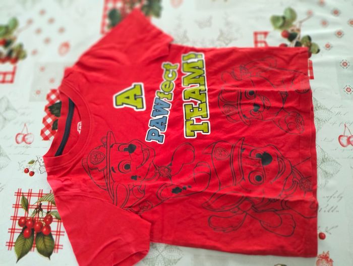 T-shirt manches courtes rouge Pat Patrouille (98-104 cm) 2-4 ans - photo numéro 2