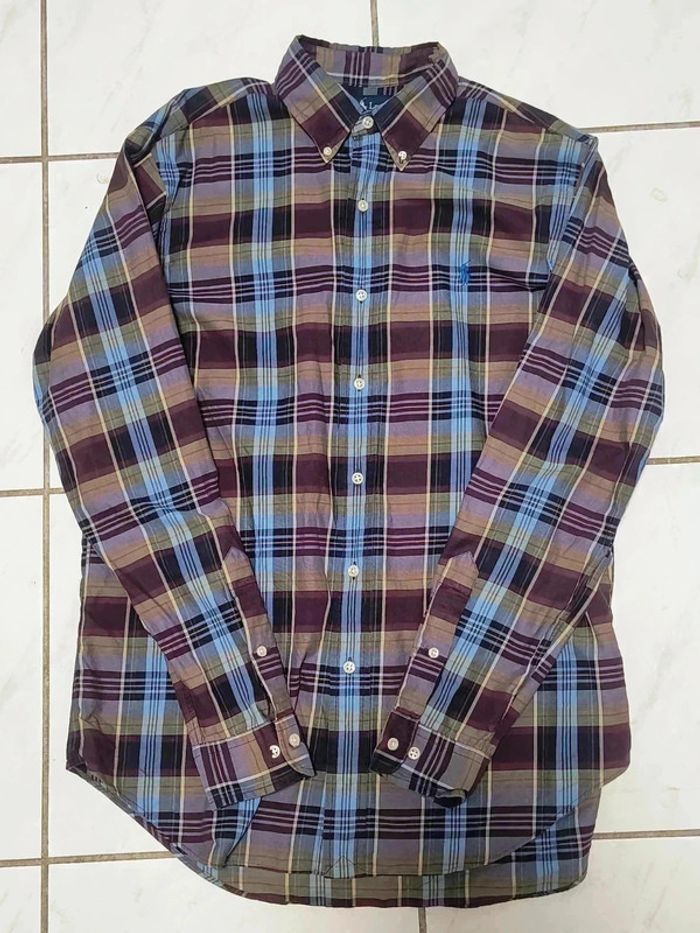 Chemise Ralph Lauren Classique Fit – Motif carreaux multicolore – Taille M - photo numéro 8