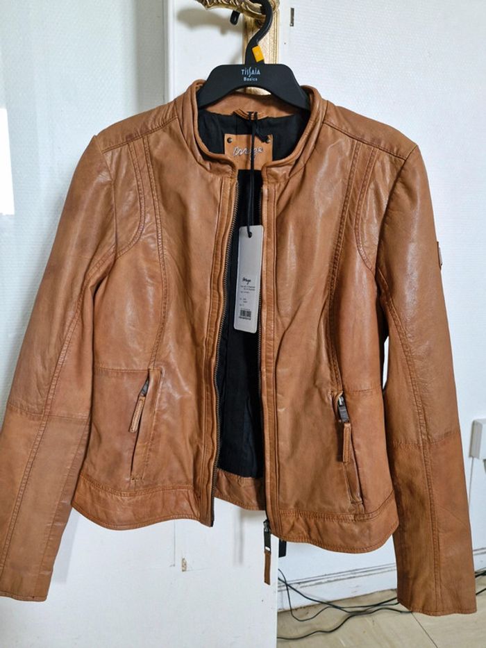 Blouson cuir neuf S Maze