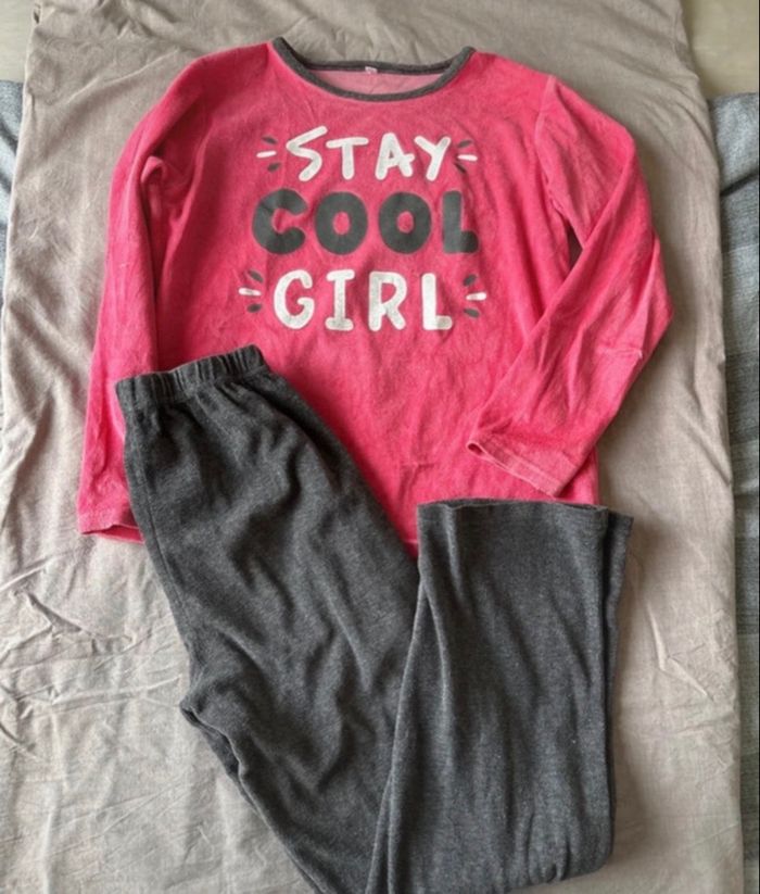 Lot 2 pyjamas hiver fille 10 ans - photo numéro 2