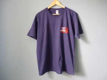 t-shirt homme XL coton bleu marine manches courtes TBE masson
