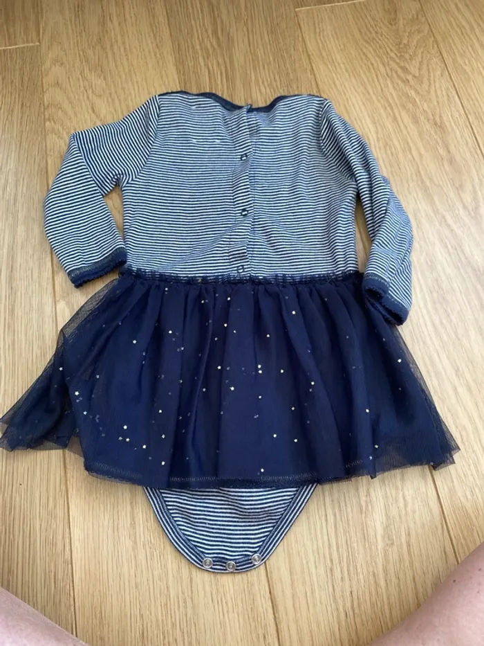 18 mois Petit bateau body avec robe intégrée - photo numéro 6
