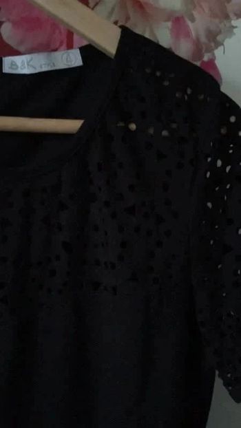 Robe courte en suédine ajourée