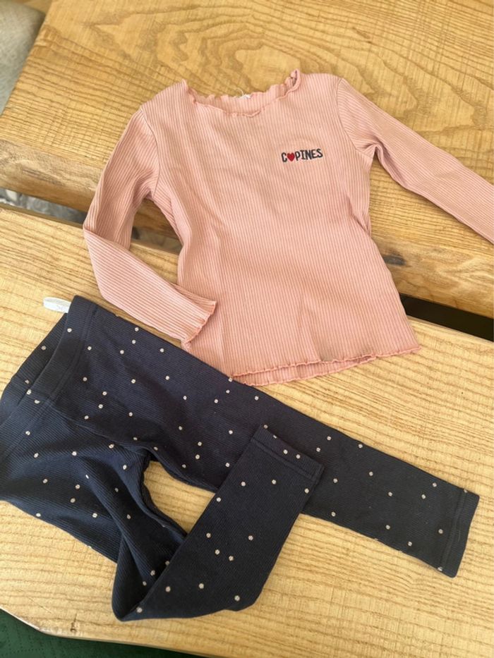 Ensemble 2 ans tape à l’œil Zeeman legging t-shirt - photo numéro 3