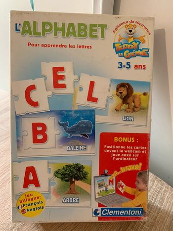 Jeu L’ Alphabet bilingue français / anglais
