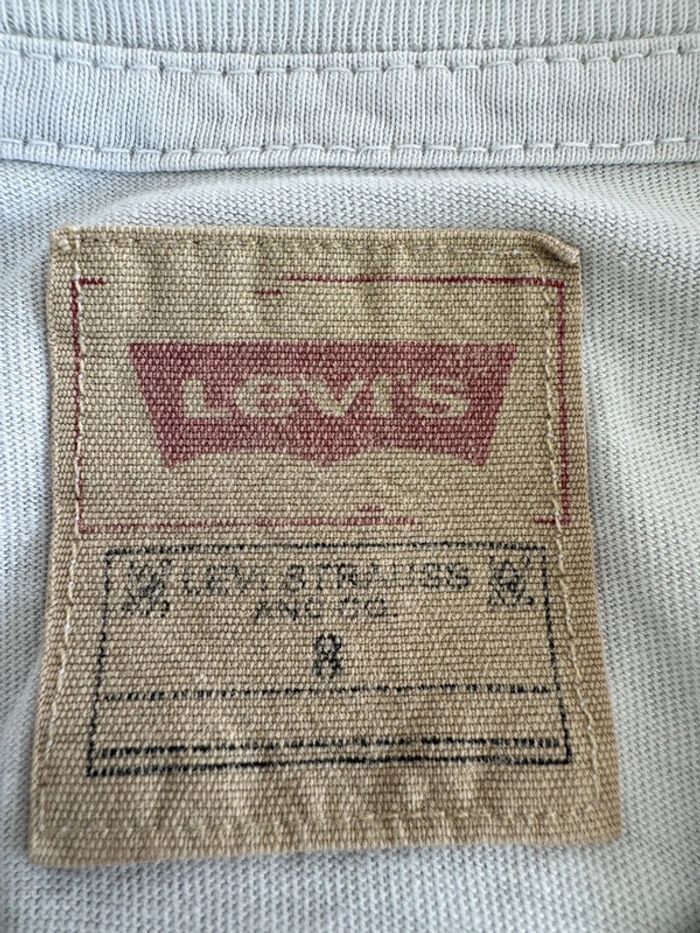 Tee shirt manches courtes Levi's blanc 8 ans - photo numéro 4