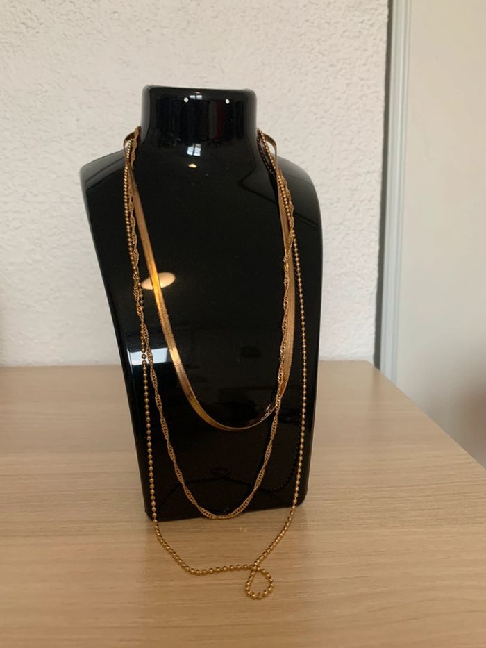 Collier 3 chaînes. - photo numéro 2