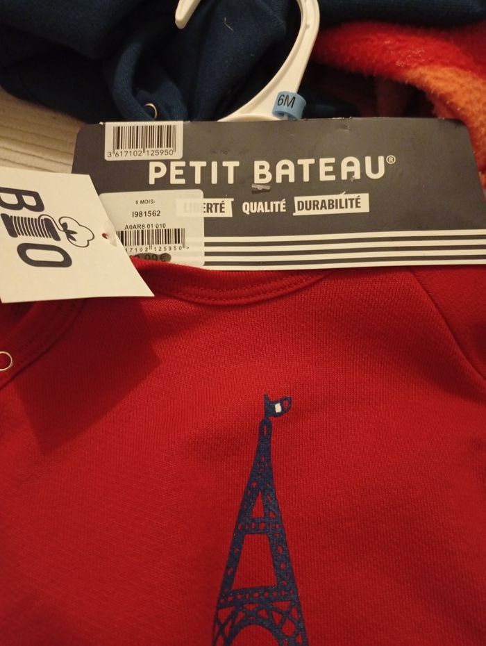 Pyjama petit bateau 6 mois neuf coton 100% bio à 18€ - photo numéro 3