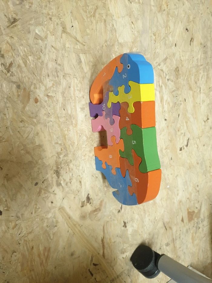 Puzzle en bois éléphant - photo numéro 2