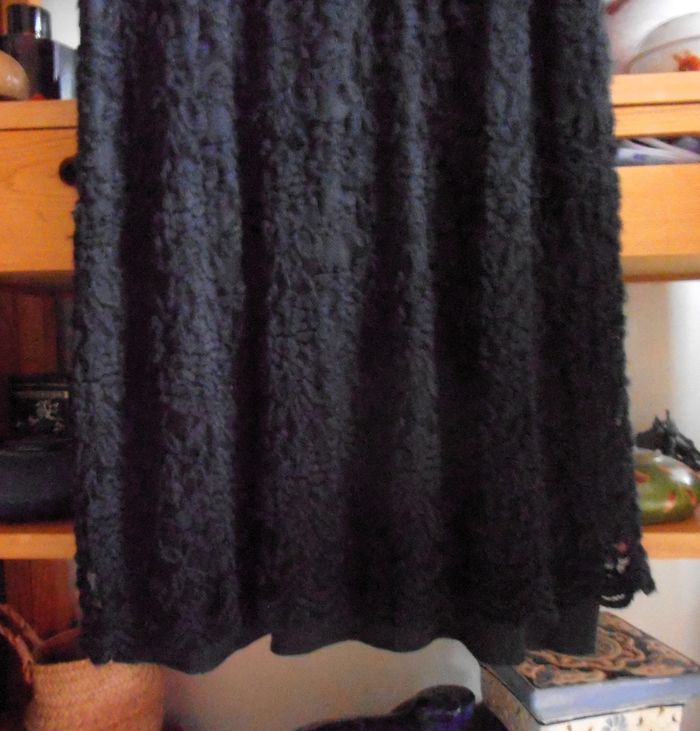 Robe noire à dentelles, taille XL 42, Yessica, petite robe noire, soirée - photo numéro 3