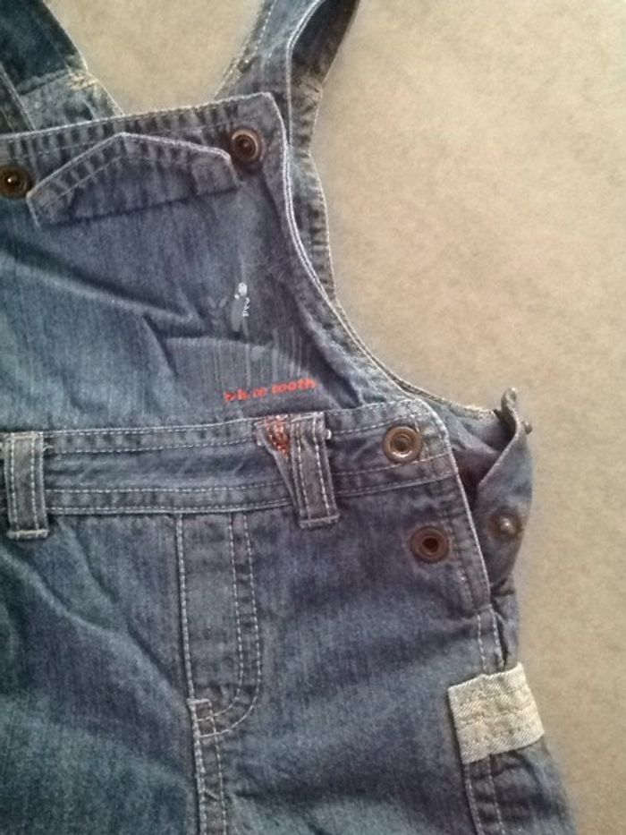 Salopette jeans épaisse Kitchoun - 3 mois - photo numéro 2