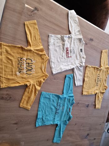 4 t-shirts 3 mois