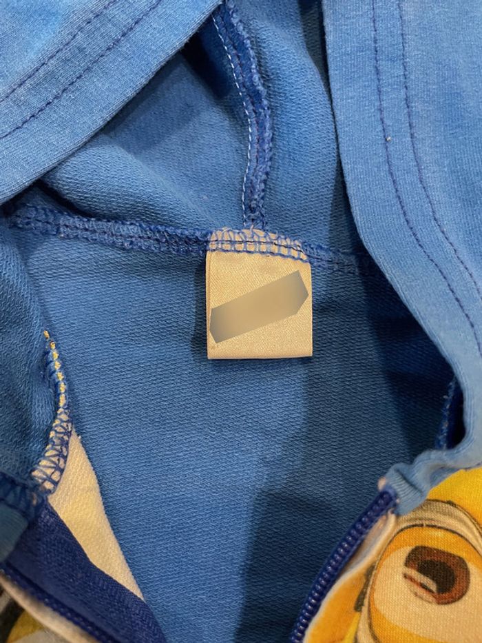 Sweat zippé à capuches Les Minions 3-4ans - photo numéro 4