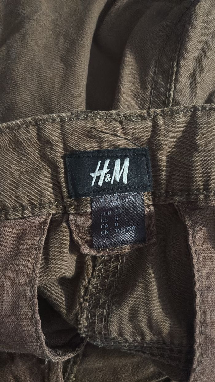 Short marron style cargo H&M T38 - photo numéro 4