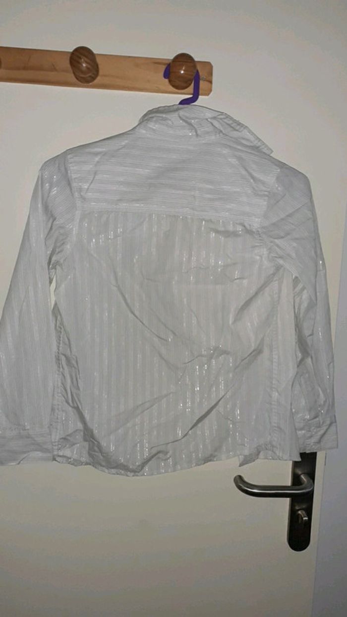 Chemise blanc à fini rayure - photo numéro 4