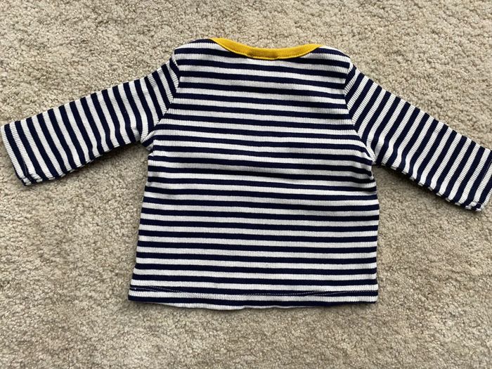 T-shirt longues manches rayé marinière DPAM 🍁 - photo numéro 3