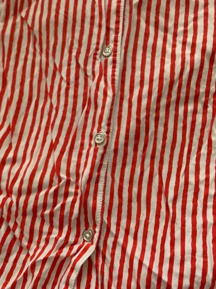 Blouse rayée rouge - photo numéro 4