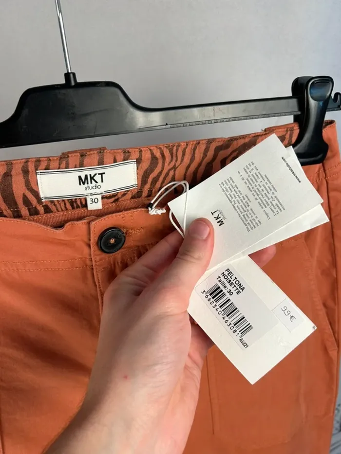 Pantalon MKT Studio noisette W30 Neuf - photo numéro 3
