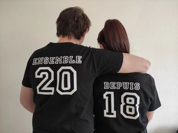 Lot de 2 t shirt "Ensemble depuis 2018"