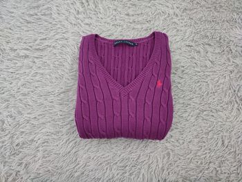 Pull Ralph Lauren Femme torsadé excellent état  taille M  100% coton