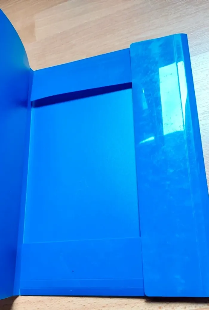 Farde à rabas élastique bleue - photo numéro 2