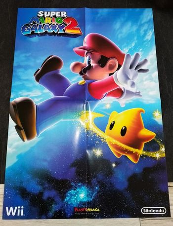 Grand Poster Super Mario Galaxy 2 / Monster Hunter Nintendo Wii