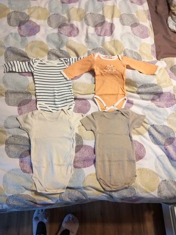4 bodys 6 mois mixte
