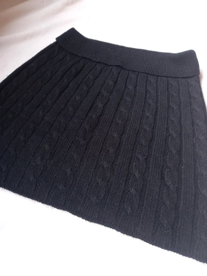 💝 Mini-jupe noir en tricot -50% - photo numéro 3