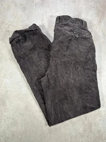 Pantalon Vintage En Velours Côtelé / Corduroy vintage velours côtelé gris ample et chic taille 34X32