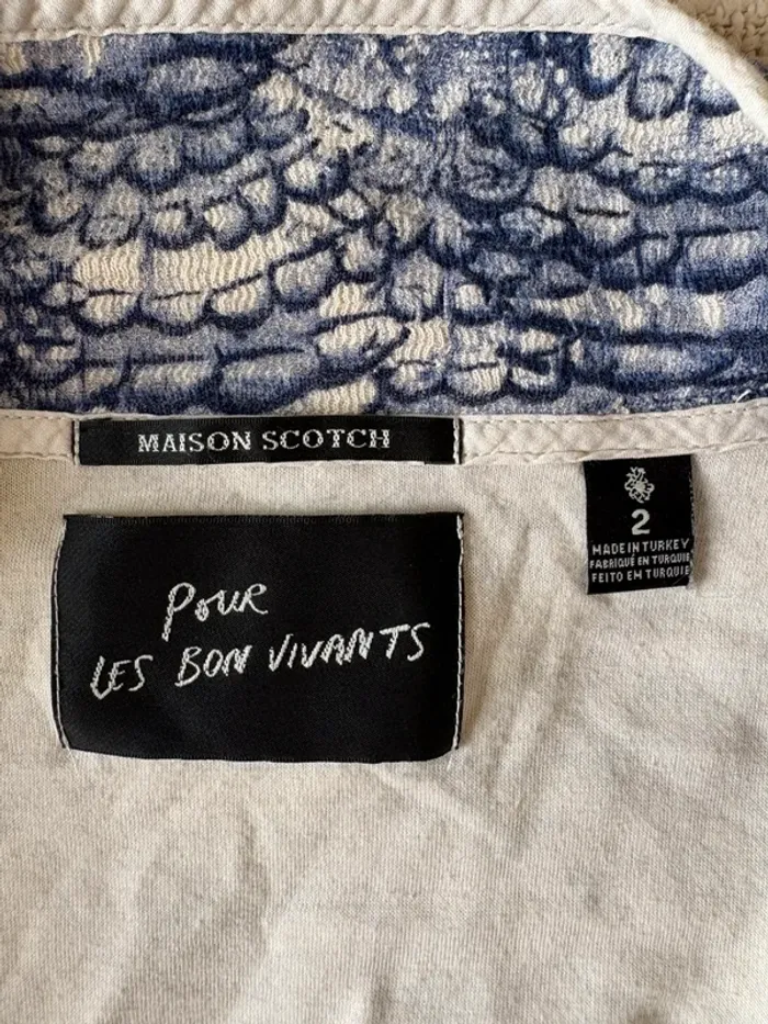 Veste légère Maison Scotch – Taille 2 – 100% coton - photo numéro 4