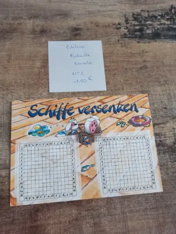 Feuille Diddl édition bataille navale 2 1,00€